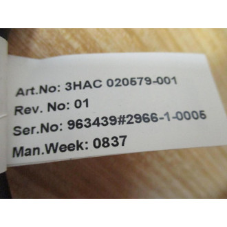 ABB 3HAC020579-001 Wiring Harness 3HAC020579001 Rev.01 - New No Box