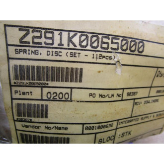 Integrated Supply Z291K0065000 Washers Spring Disc Set (Pack of 112)
