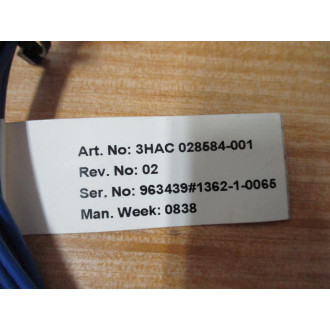 ABB 3HAC028584-001 Wiring Harness 3HAC028584001 Rev. 02, Mounted - New No Box