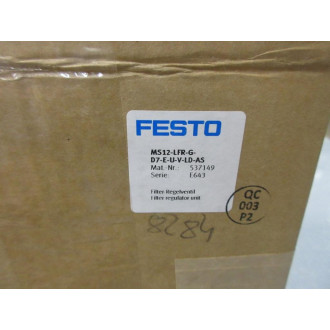 Festo MS12-LFR-G-D7-E-U-V-LD-AS Filter Regulator 537149