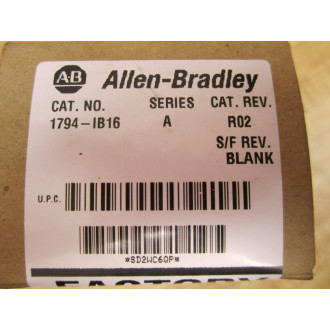 Allen Bradley 1794-IB16 Input Module Series A Factory Sealed