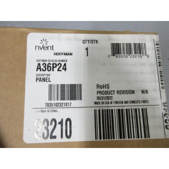 nVent Hoffman 23210 A36P24 Enclosure Back Panel