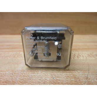 Potter & Brumfield KUEP-3D35-24-24V DC Relay KUEP-3D35-24-24VDC - Used