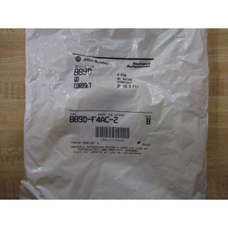 Allen Bradley 889D-F4AC-2 Cordset 889DF4AC2 Series B