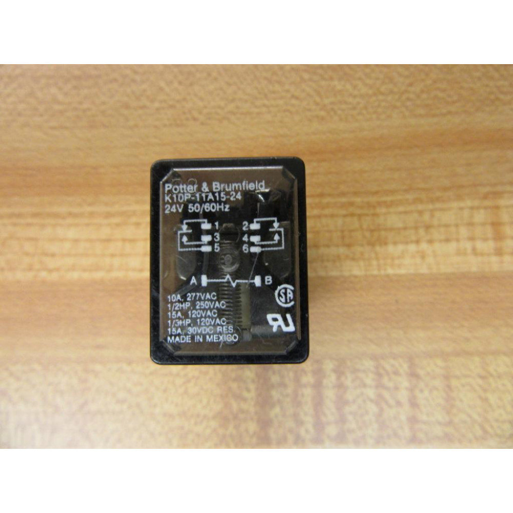 Potter & Brumfield K10P-11A15-24V AC Relay K10P-11A15-24 - Used