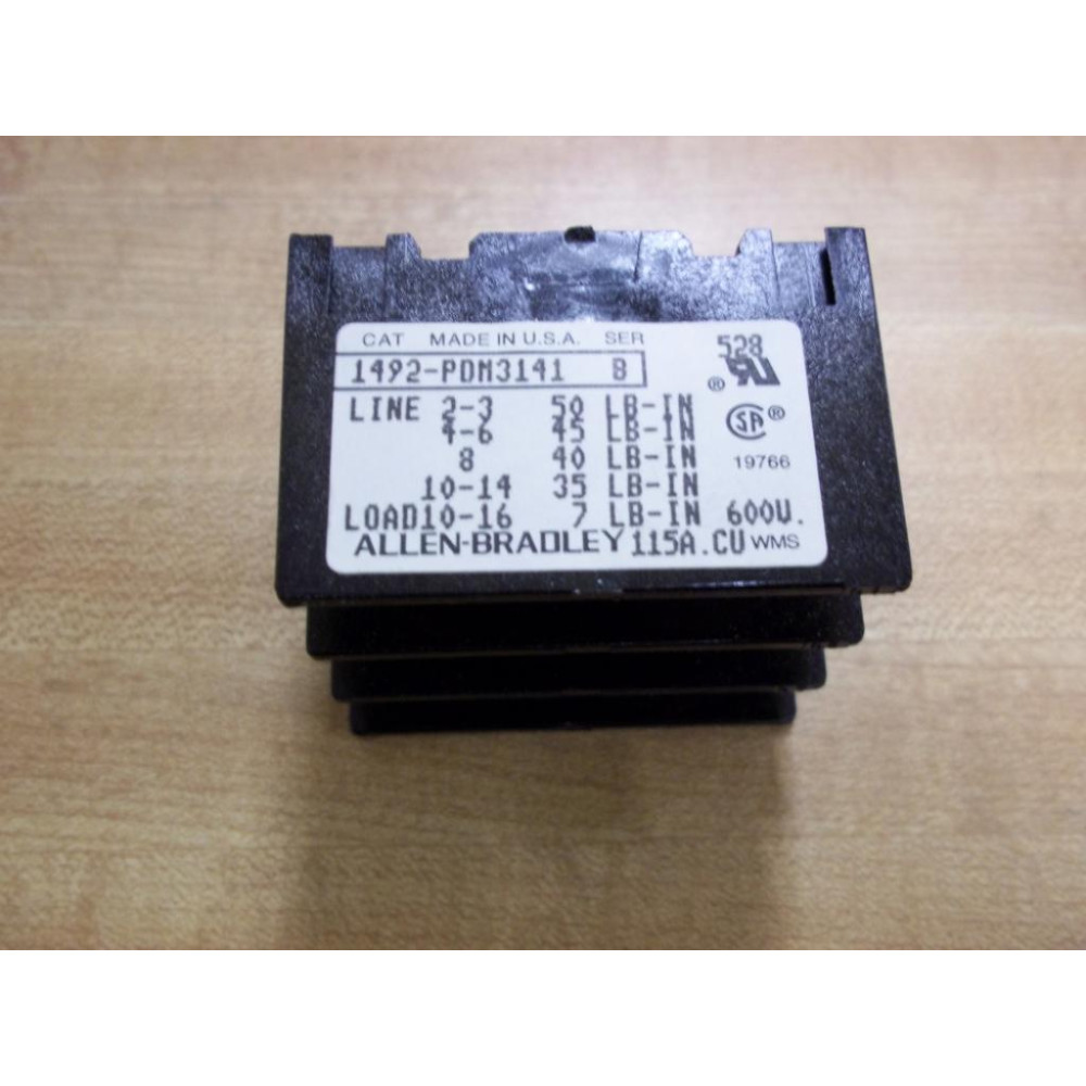 Allen Bradley 1492-PDM3141 Power Terminal Block 1492PDM3141 - New No Box