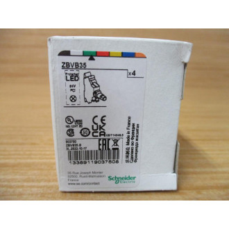 Schneider Electric ZBV-B35 Light Block ZBVB35 (Pack of 4)
