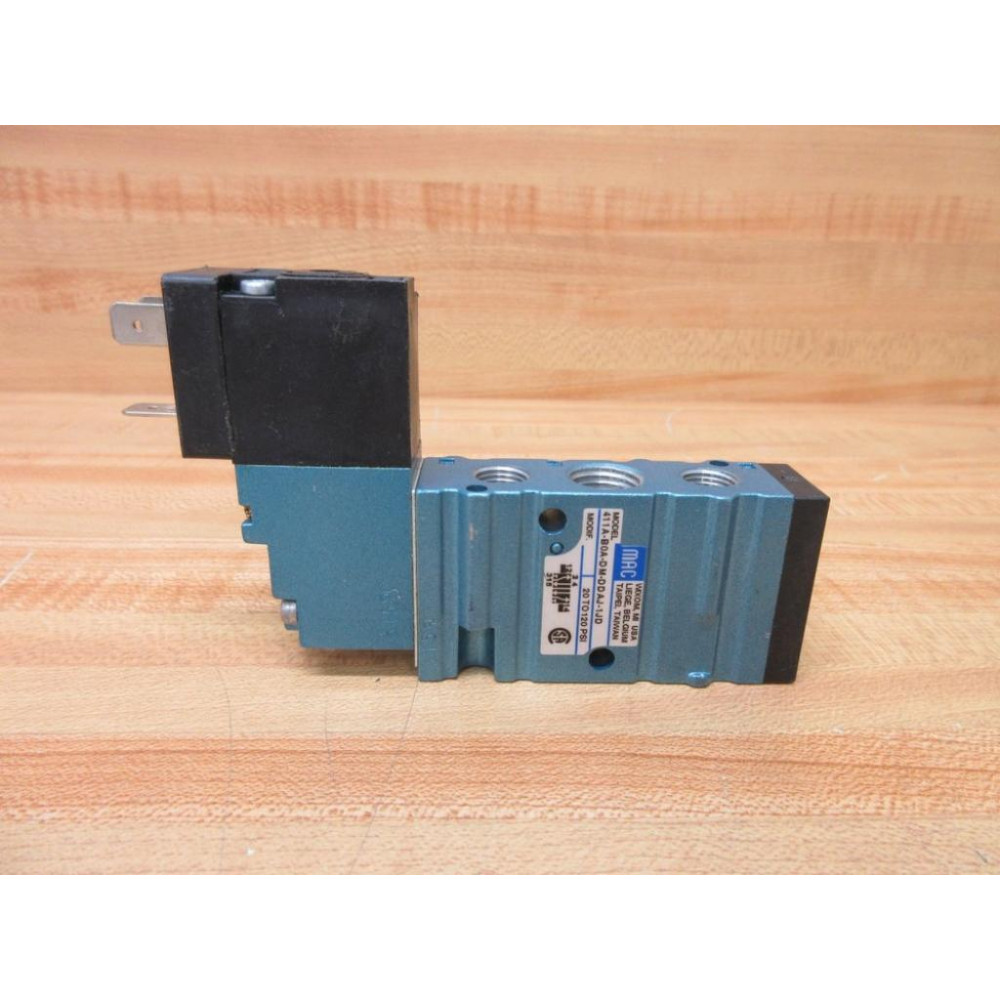 Mac Valves 411A-B0A-DM-DDAJ-1JD Solenoid Valve 411AB0ADMDDAJ1JD - New No Box