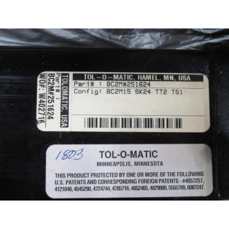 Tol-O-Matic BC2M251624 Rodless Cylinder BC2M