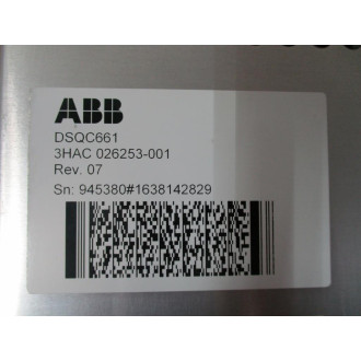 ABB 3HAC026253-001 Power Supply Unit DSQC661 Rev. 07 - Used