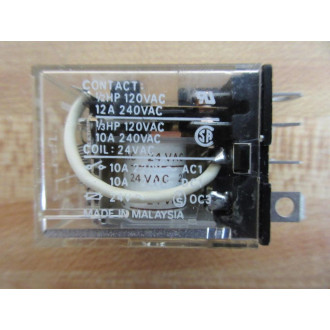 Omron LY212N-24V AC Relay LY212N-24VAC - Used