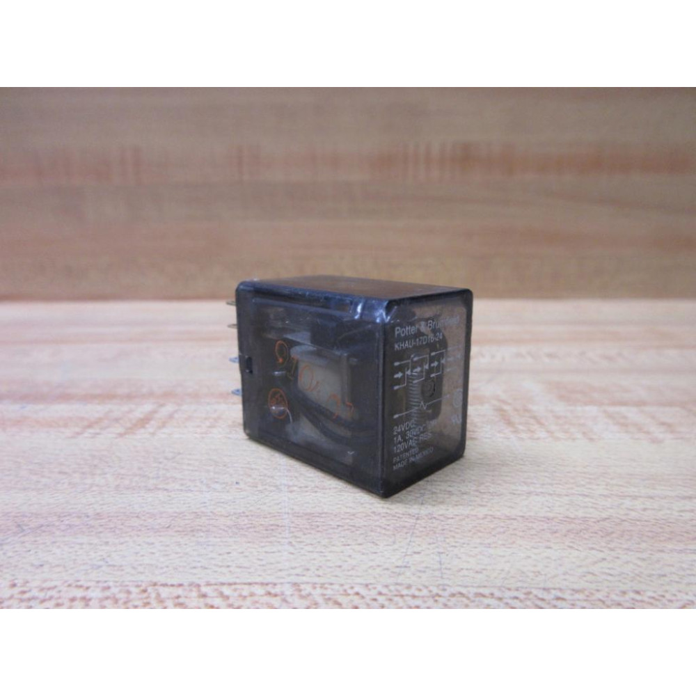 Potter & Brumfield KHAU-17D16-24V Relay KHAU-17D16-24 VDC - Used