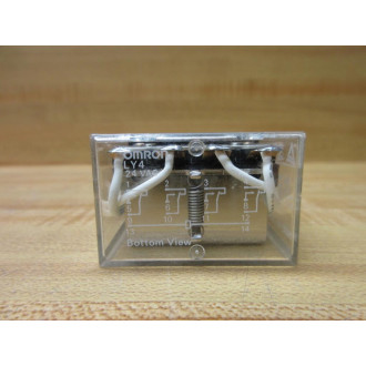 Omron LY4-24V AC Relay LY4-24VAC - Used