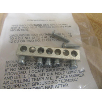 Square D PK5GTA Grounding Bar 26365 (Pack of 2)