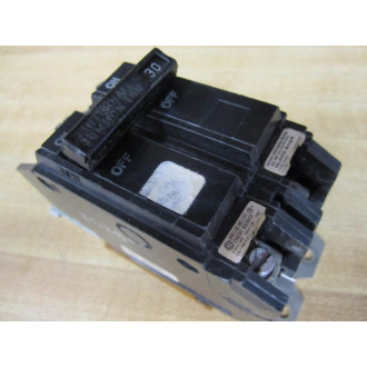 General Electric THQC2130 Circuit Breaker 30A 2 Pole GE - Used