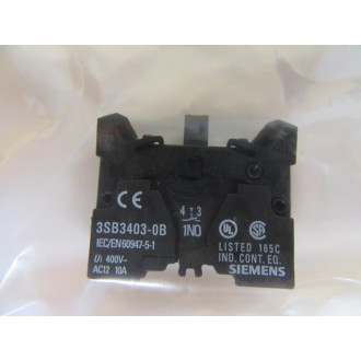Siemens 3SB3403-0B Contact Block 3SB34030B