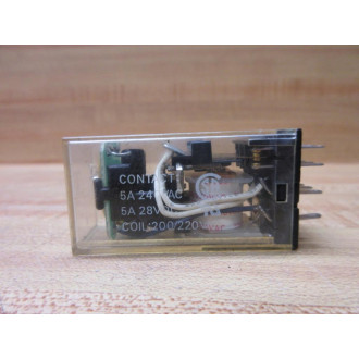 Omron MY4N-CR-200220V AC Relay MY4N-CR-200220VAC - Used