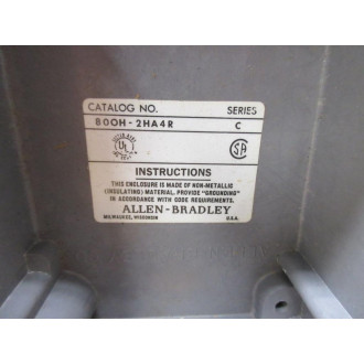 Allen Bradley 800H-2HA4R Lever Actuator 800H2HA4R - Used