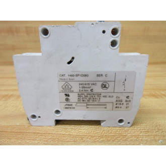 Allen Bradley 1492-SP1D060 Circuit Breaker 1492SP1D060 - Used
