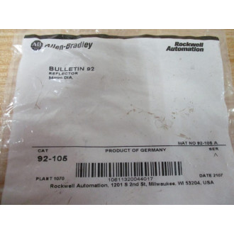 Allen Bradley 92-105 Reflector 92105
