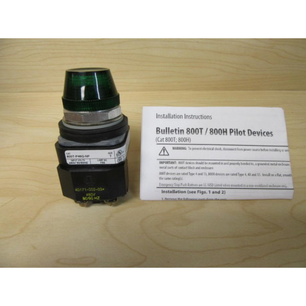 Allen Bradley 800T-P46G-NP Pilot Light - New No Box