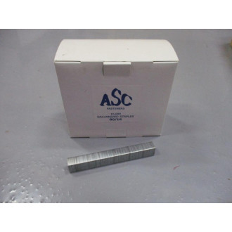 ASC Fasteners 8016 Galvanized Staples 8016 10,000 Per Box (Pack of 10)