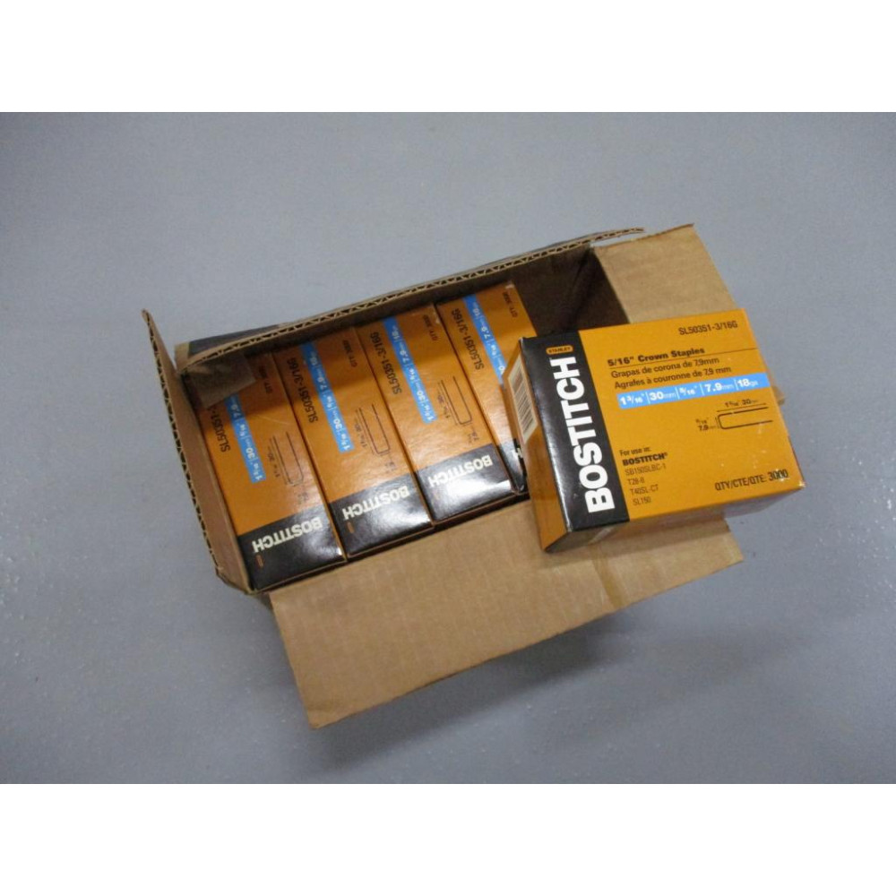Bostitch SL50351-316G Crown Staples 516"Crown 1-316" Leg (Pack of 10)