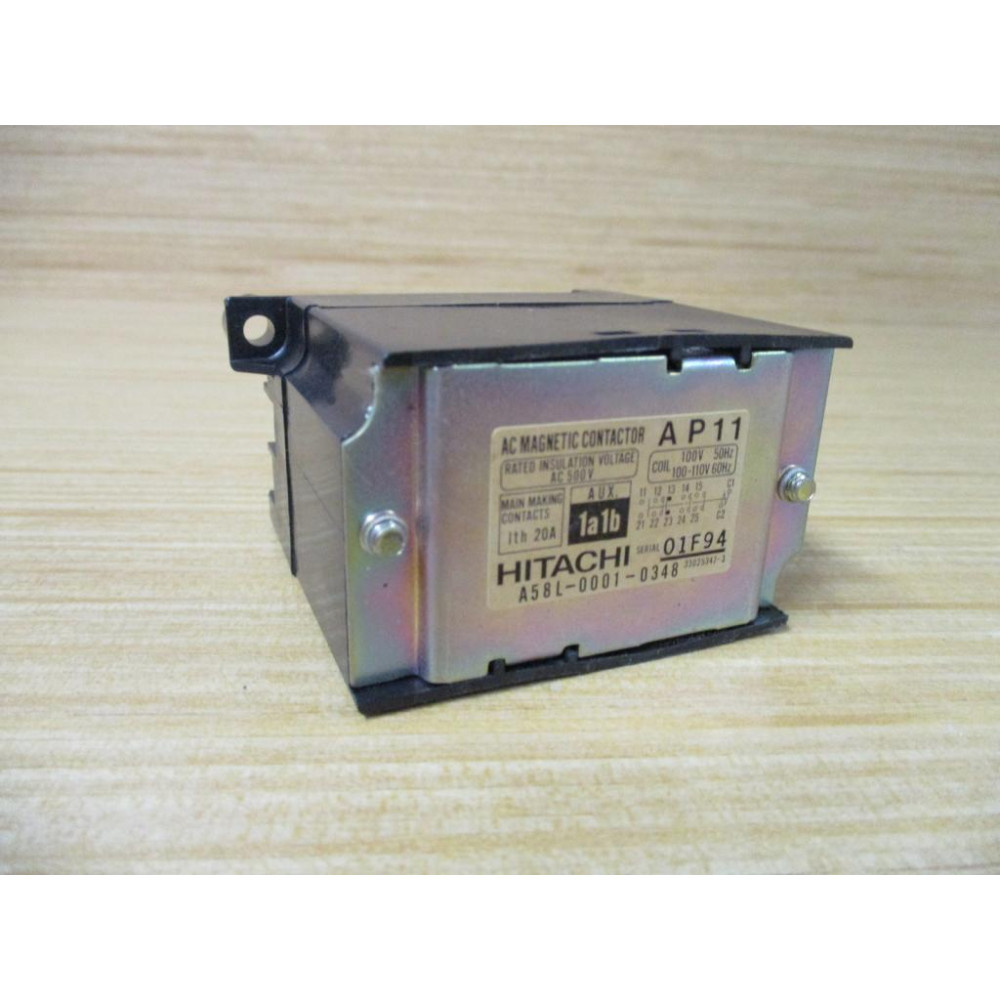 Hitachi A58L-0001-0348 AC Magnetic Contactor A58L00010348 - Used