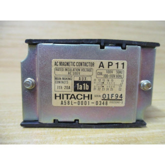 Hitachi A58L-0001-0348 AC Magnetic Contactor A58L00010348 - Used