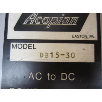 Acopian DB15-30 Power Module DB1530 - New No Box