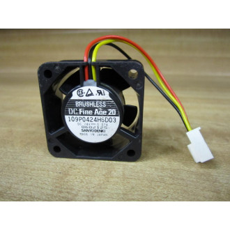 Sanyodenki 109P0424H6D03 Miniature Fan DC24V - Used