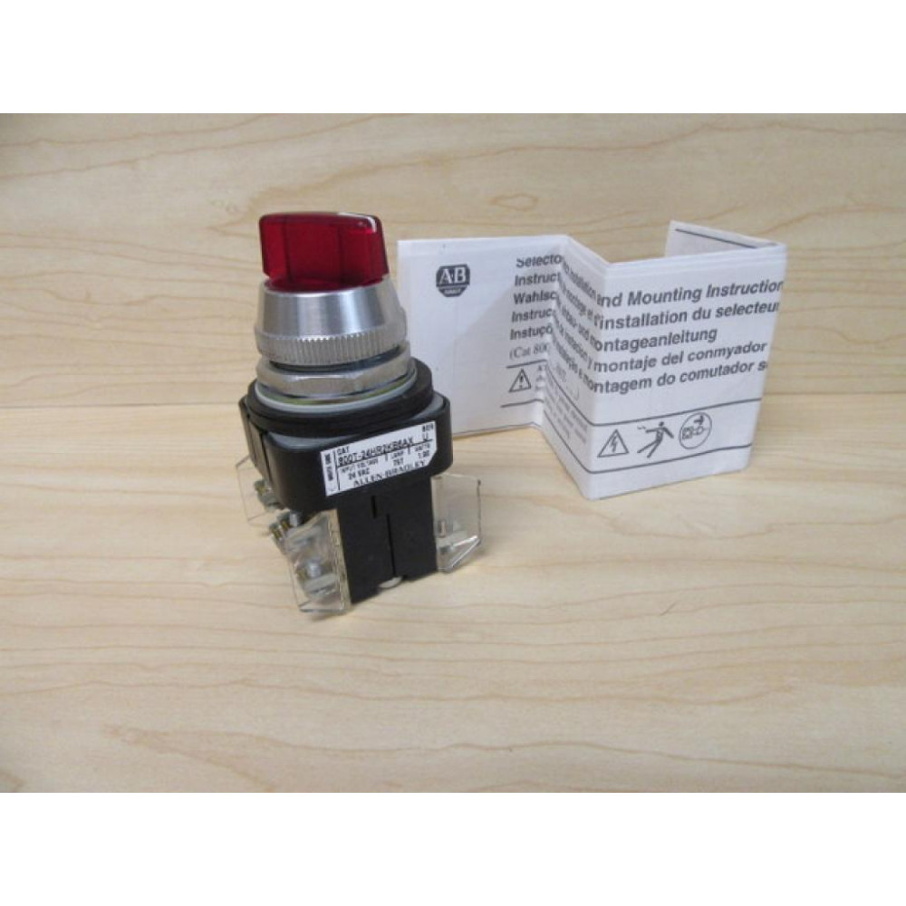 Allen Bradley 800T-24HR2KB6AX Selector Switch 800T24HR2KB6AX - New No Box