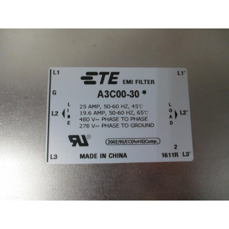 ABB 3HAC037824-001 TE EMI Filter A3C00-30 - Used