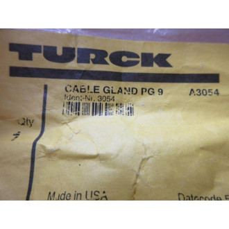 Turck A3054 Cable Gland PG9 (Pack of 3)