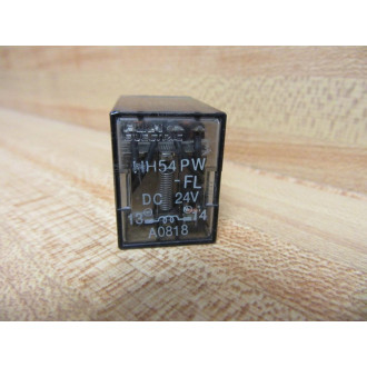 Fuji Electric HH54 PW-FL-DC 24V Relay HH54PWFL DC24V - Used
