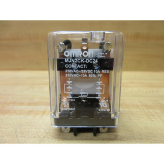 Omron MJN2CK-DC24 Relay MJN2CK-24V DC - New No Box