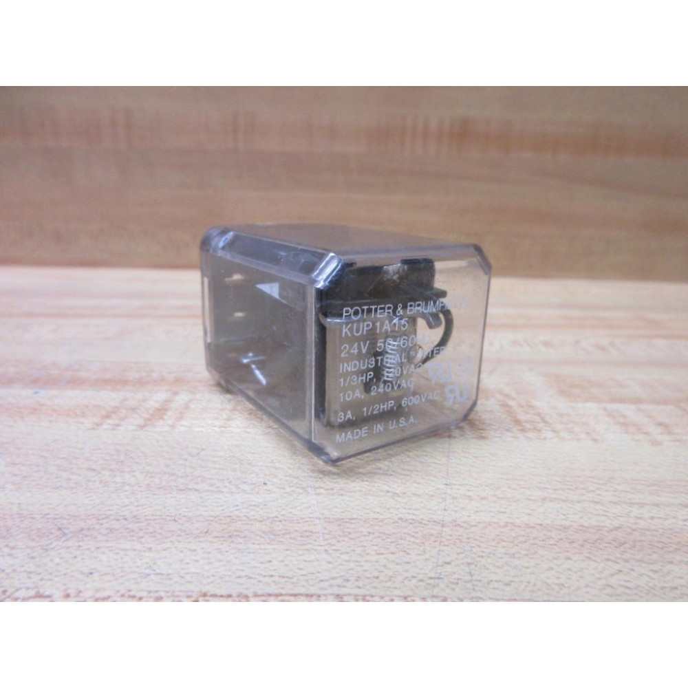 Potter & Brumfield KUP1A15-24V AC Relay KUP1A15-24VAC - Used