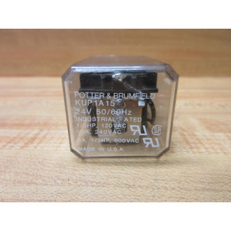 Potter & Brumfield KUP1A15-24V AC Relay KUP1A15-24VAC - Used