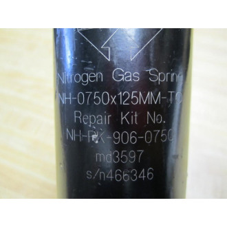 Dadco NH-0750x125MM-TO Nitrogen Gas Spring Shock Plunger Down - Used