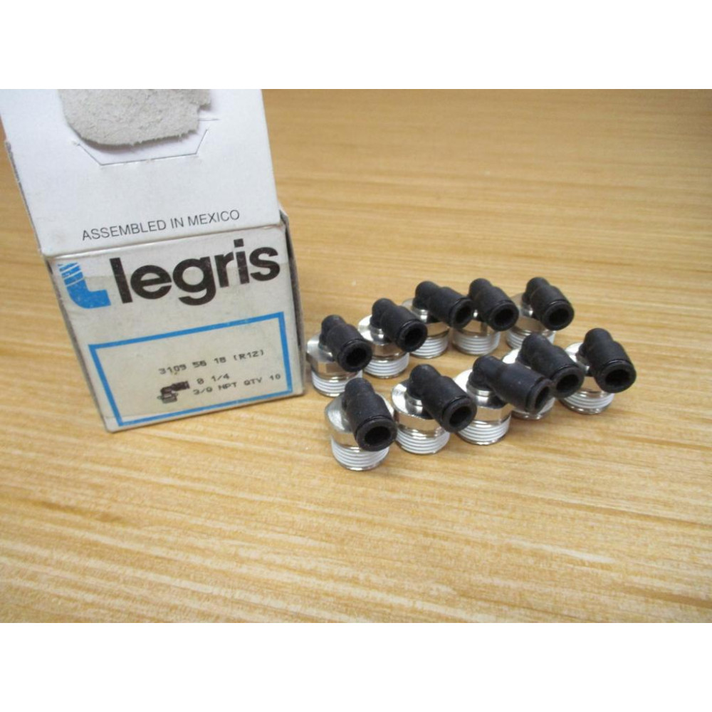 Legris Parker 3109 56 18 Male Elbow Connector (Pack of 10)