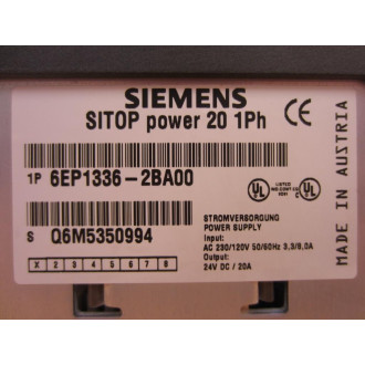 Siemens 6EP1-336-2BA00 Power Supply 6EP13362BA00 - Used