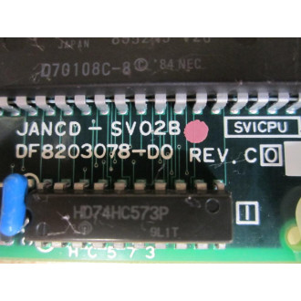 Yaskawa JANCD-SV02B Board JANCDSV02B DF8203078-D0 Rev C0 - Used