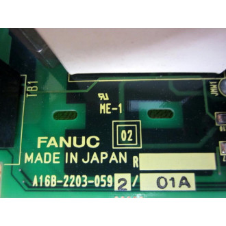 Fanuc A16B-2203-0592 Board A16B-2203-059201A - Used