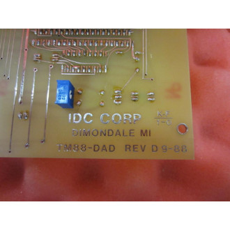 IDC TM88-DAD Circuit Board  TM88DAD - Rev D - Used