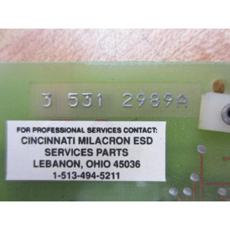 Milacron 3 531 2989A Circuit Board 35312989A 8 Rev D - Parts Only
