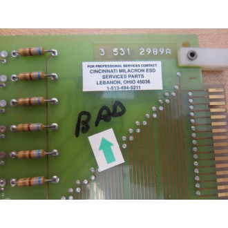 Milacron 3 531 2989A Circuit Board 35312989A 8 Rev D - Parts Only