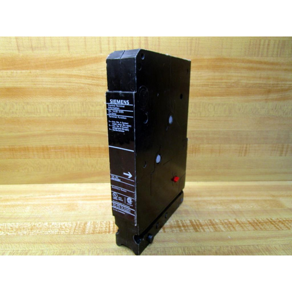 Siemens A01ED64 Auxiliary Switch - Used