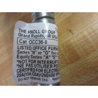 The Knoll Group OCC36-8 Type 1 Cable - 33" Length OCC368 - Used