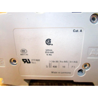 ABB S202-K20 Circuit Breaker S 202 K 20 A Cracked HSNG. On Bottom - Used