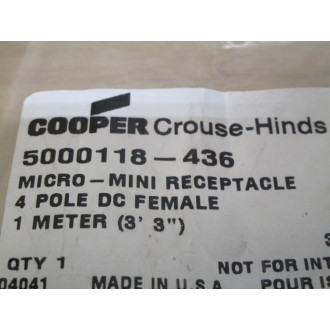 Cooper 5000118-436 Crouse-Hinds 5000118436 Cable